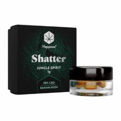 Happease Extract Jungle Spirit Shatter 58% CBD, 1g